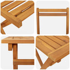 Bistrogarnitur 5 pcs Öl-Natur Massivholz Akazie