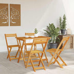 Bistrogarnitur 5 pcs Öl-Natur Massivholz Akazie