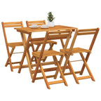 Bistrogarnitur 5 pcs Öl-Natur Massivholz Akazie