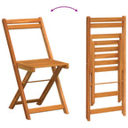 Bistrogarnitur mit Kissen 5 pcs Öl-Natur Massivholz Akazie