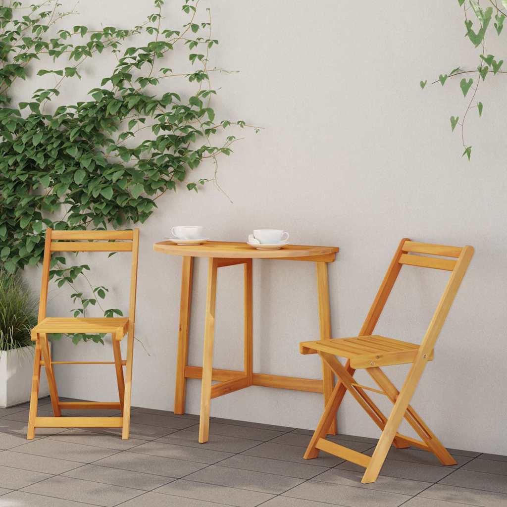 Bistrogarnitur 3 pcs Öl-Natur Massivholz Akazie