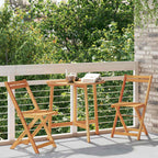 Bistrogarnitur 3 pcs Öl-Natur Massivholz Akazie