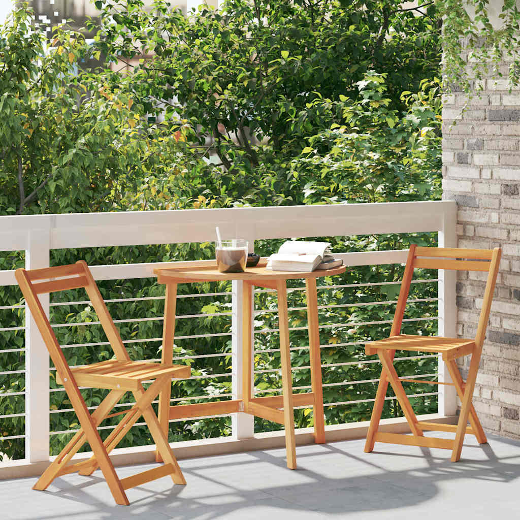 Bistrogarnitur 3 pcs Öl-Natur Massivholz Akazie