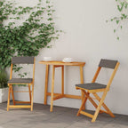 Bistrogarnitur mit Kissen 3 pcs Öl-Natur Massivholz Akazie