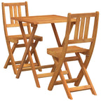 Bistrogarnitur 3 pcs Öl-Natur Massivholz Akazie
