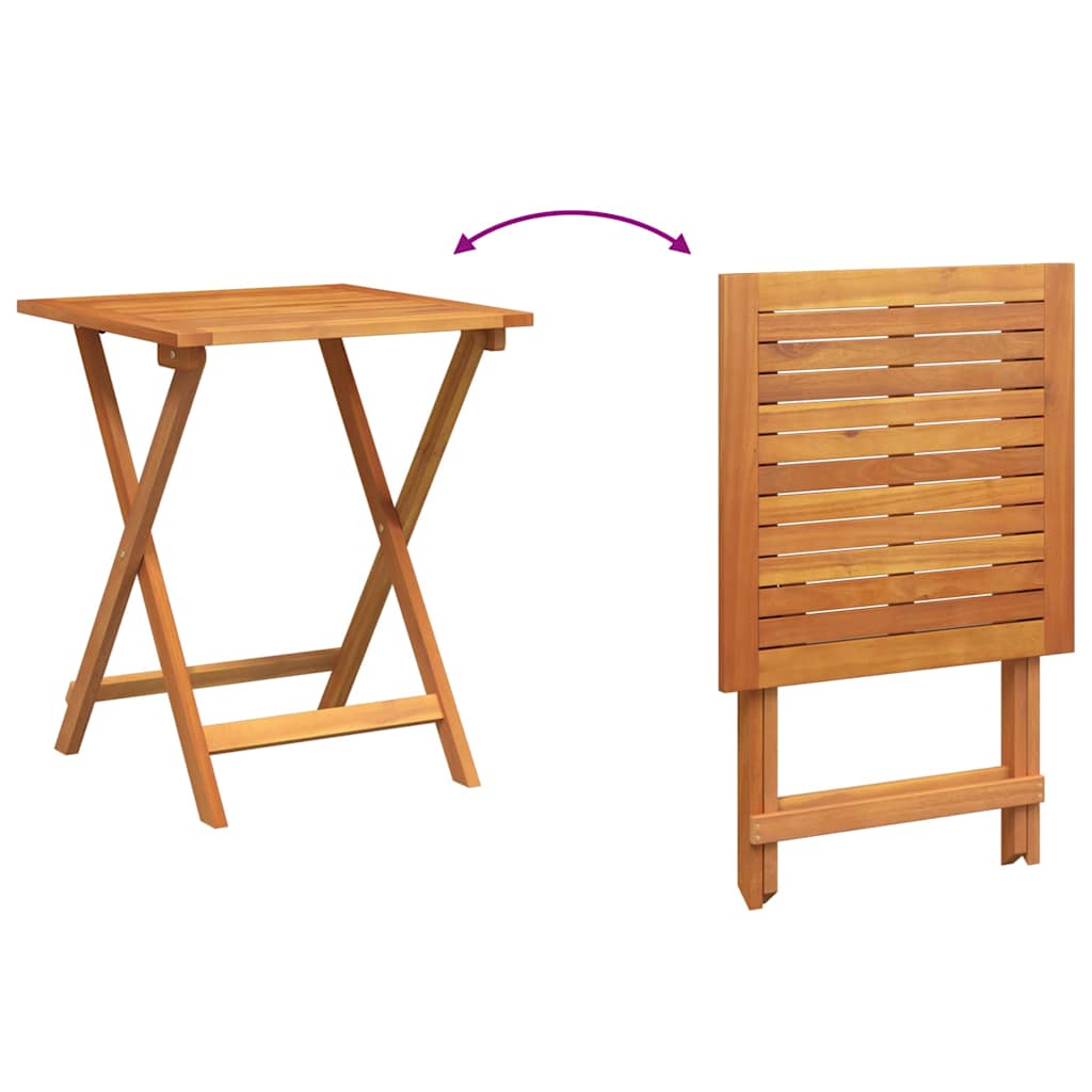 Bistrogarnitur 3 pcs Öl-Natur Massivholz Akazie