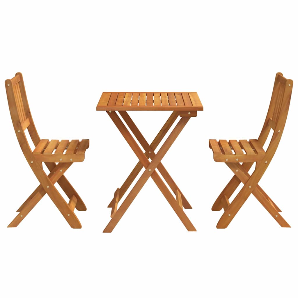 Bistrogarnitur 3 pcs Öl-Natur Massivholz Akazie