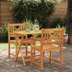Bank Outdoor 2 pcs Natur 56 x 55,5 x 90 cm Massivholz Akazie