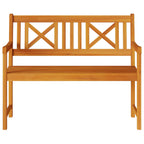 Bank Outdoor Natur 110 x 56 x 90 cm Massivholz Akazie