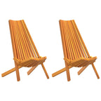 Stuhl 2 pcs Braun 69 x 56 x 84 cm Massivholz Akazie