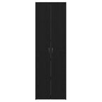 Büroschrank Schwarz Eichen-Optik 60 x 32 x 190 cm Holzwerkstoff