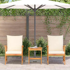 Gartensofa-set mit Kissen 3 pcs Öl-Natur Massivholz Akazie