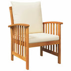 Gartensofa-set mit Kissen 3 pcs Öl-Natur Massivholz Akazie