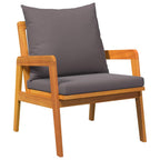 Bistrogarnitur mit Kissen 3 pcs Braun Massivholz Akazie