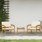 Gartenstuhl mit Kissen 2 pcs Öl-Natur Massivholz Akazie