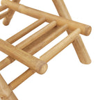 Outdoor-Barhocker mit Fußstützen 2 Stk. Klappbar Bambus