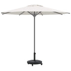 Sonnenschirmständer Art Deco Schwarz Ø 45 x 39.5 cm Eisen