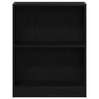 Bücherregal Schwarz Eichen-Optik 60 x 24 x 76 cm Holzwerkstoff
