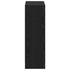 Bücherregal Schwarz Eichen-Optik 60 x 24 x 76 cm Holzwerkstoff