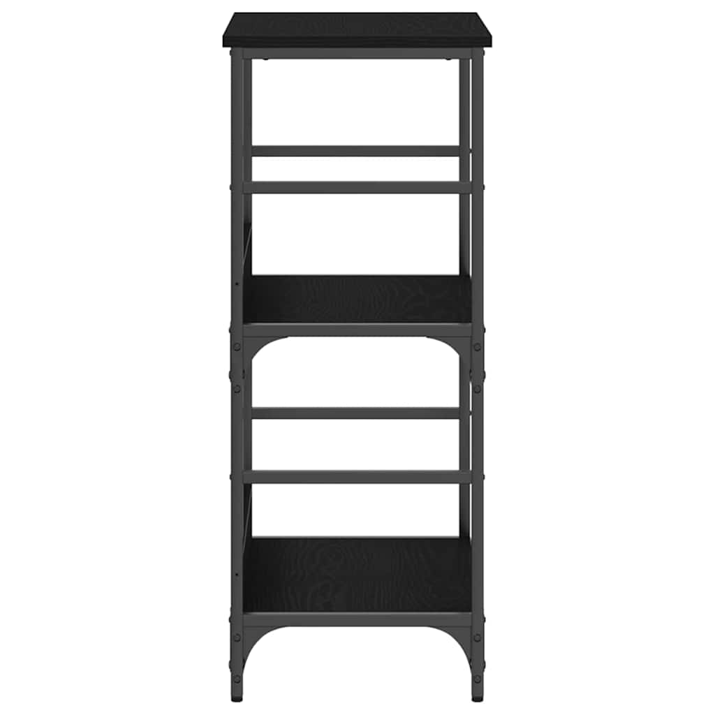 Bücherregal Schwarz Eichen-Optik 50 x 33 x 82 cm Holzwerkstoff