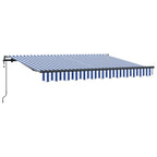 Einziehbare Markise Blau 250 x 200 cm Stoff