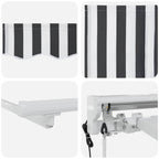 Markisenrahmen Anthrazit und Weiß 250 x 200 cm