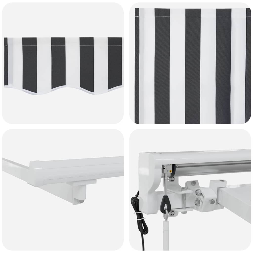 Markisenrahmen Anthrazit und Weiß 250 x 200 cm
