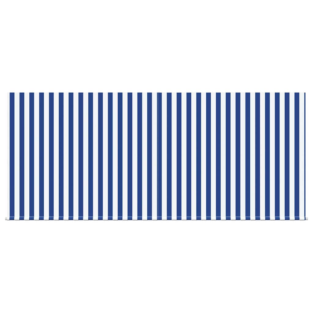 Einziehbare Markise Blau und Weiß 300 x 200 cm