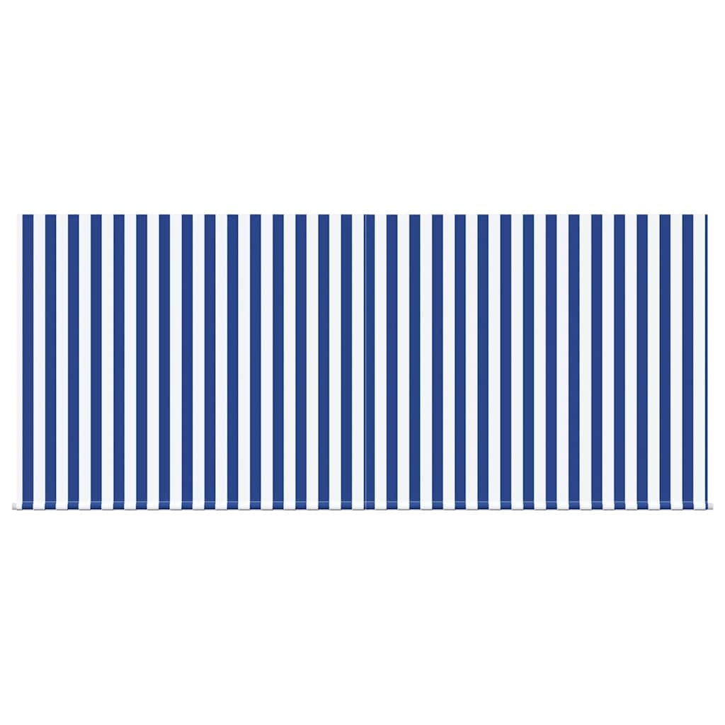 Einziehbare Markise Blau und Weiß 300 x 200 cm