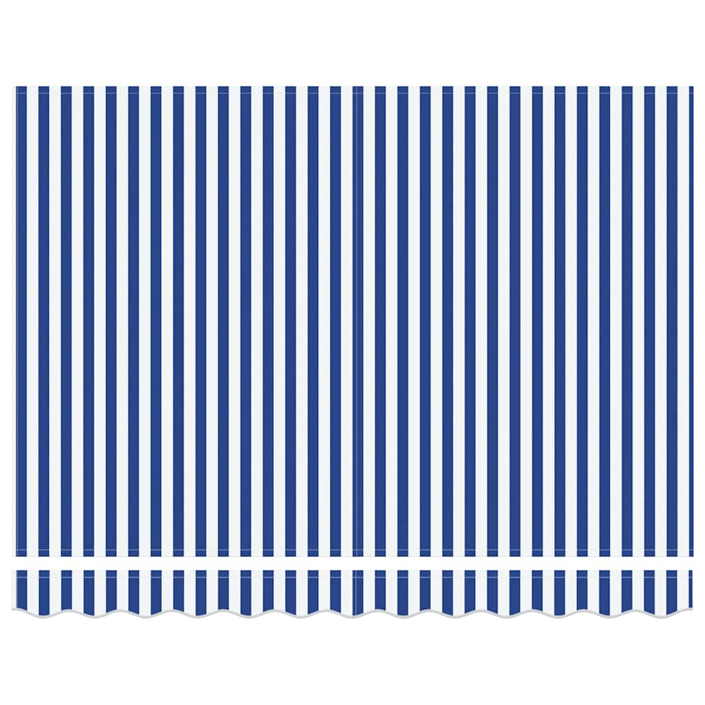 Einziehbare Markise Blau und Weiß 300 x 200 cm