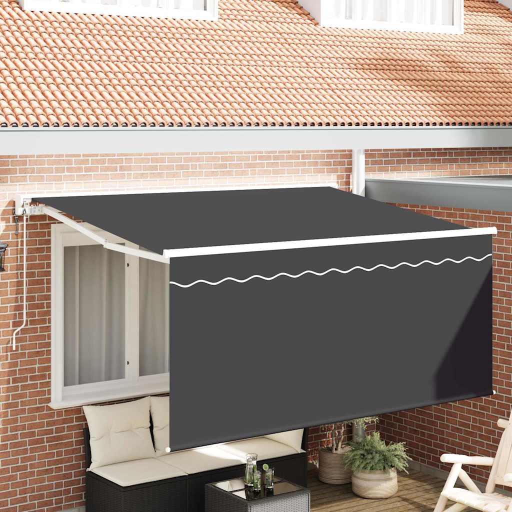 Einziehbare Markise Anthrazit 300 x 200 cm