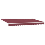 Einziehbare Markise Bordeauxrot 300 x 200 cm Stoff