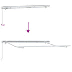 Einziehbare Markise Bordeauxrot 300 x 200 cm Stoff
