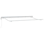 Einziehbare Markise Creme 350 x 200 cm Stoff
