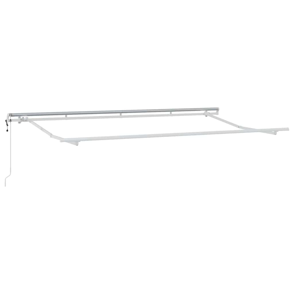Einziehbare Markise Creme 350 x 200 cm Stoff