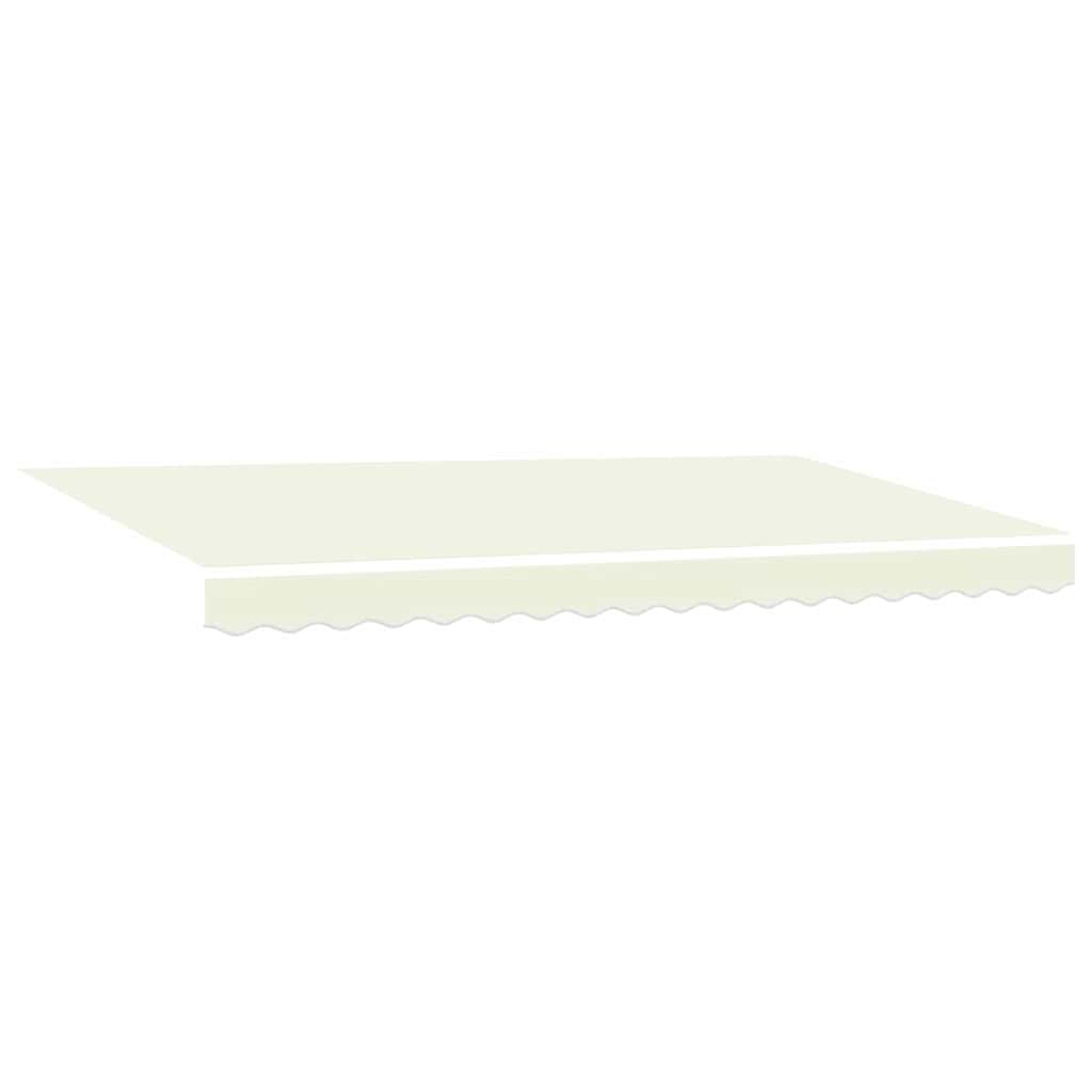 Einziehbare Markise Creme 350 x 200 cm Stoff