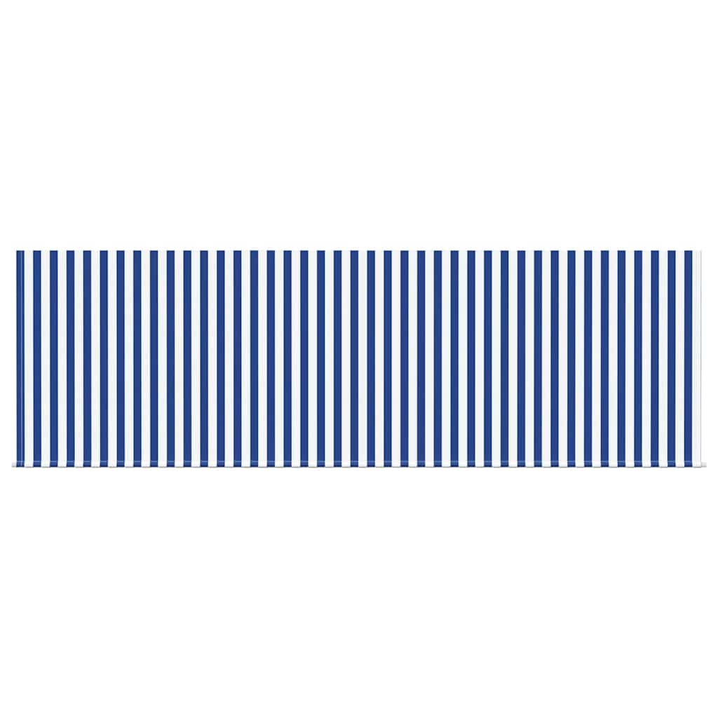 Einziehbare Markise Gestreift Blau 350 x 200 cm Stoff
