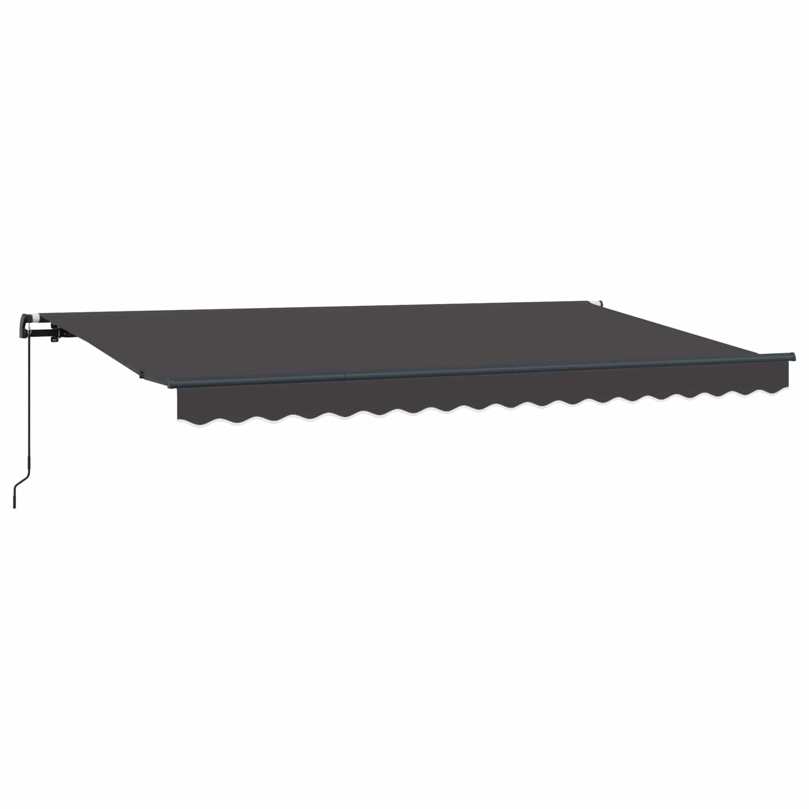 Einziehbare Markise Anthrazit 350 x 200 cm Stoff