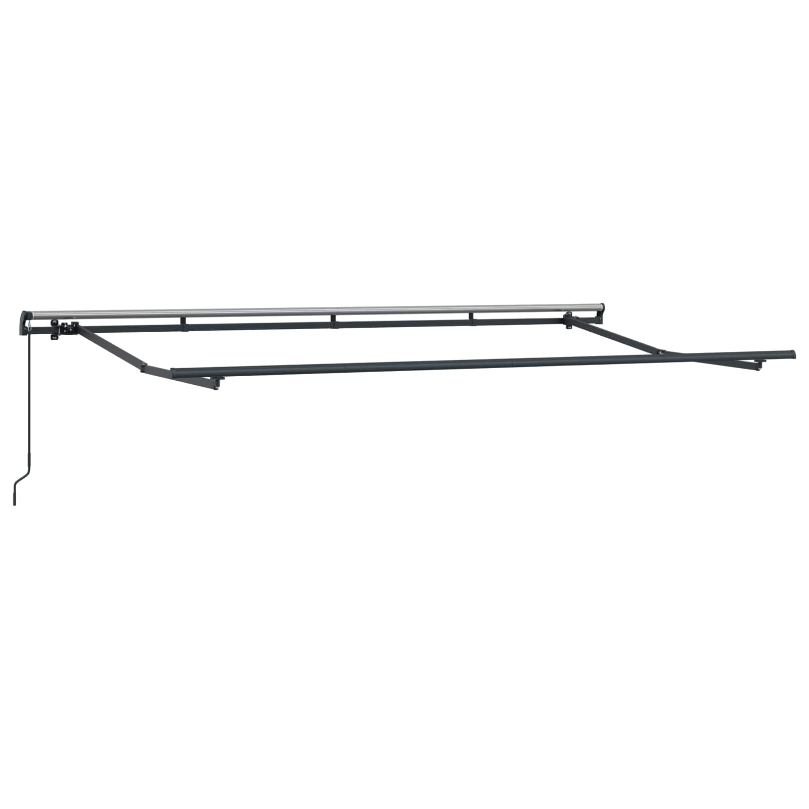 Einziehbare Markise Anthrazit 350 x 200 cm Stoff