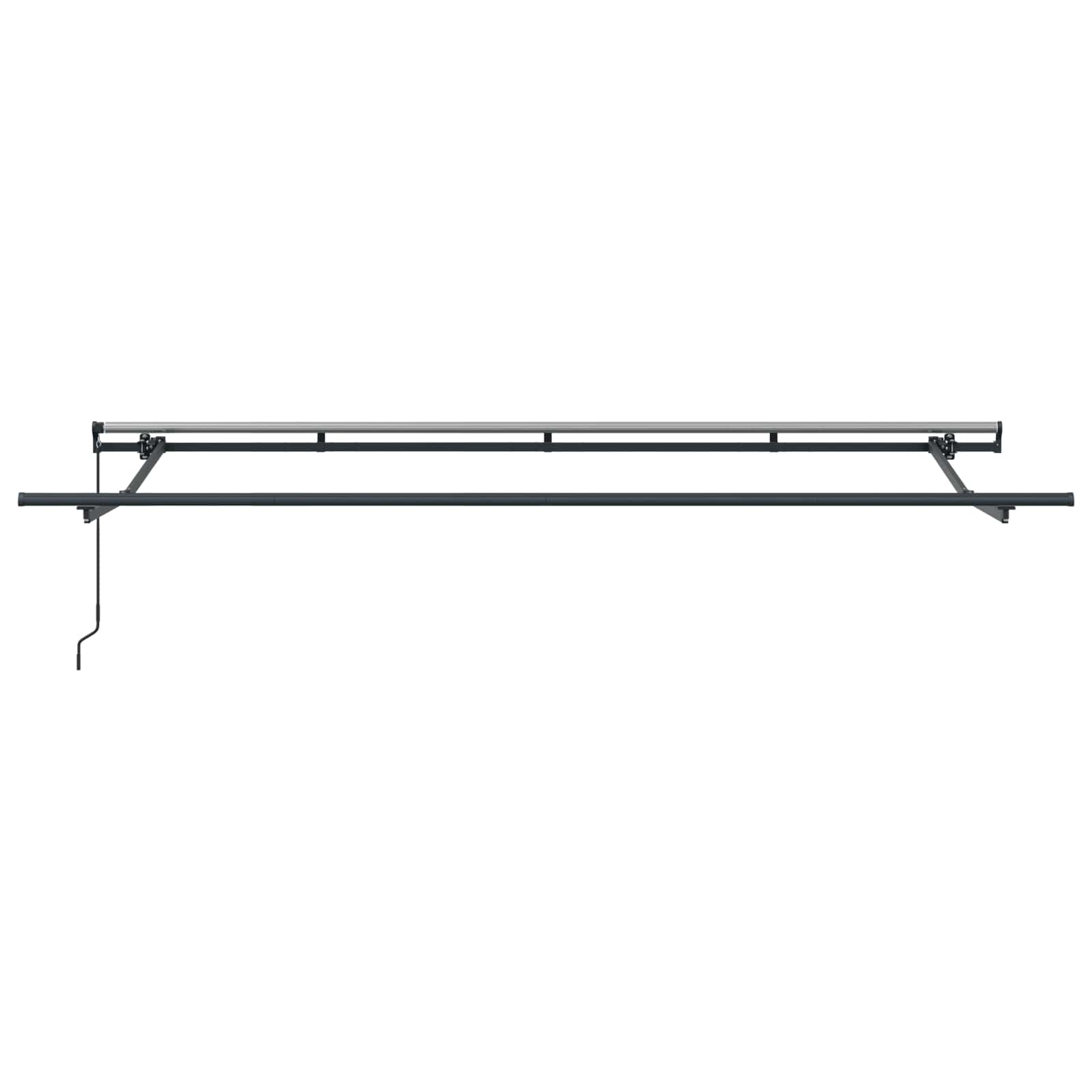 Einziehbare Markise Anthrazit 350 x 200 cm Stoff