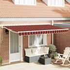 Markisenrahmen Orange und Schwarz 350 x 200 cm