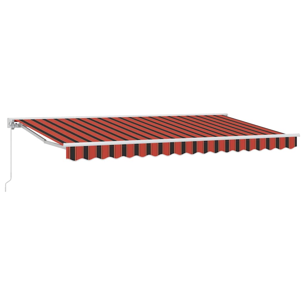 Markisenrahmen Orange und Schwarz 350 x 200 cm