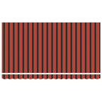 Markisenrahmen Orange und Schwarz 350 x 200 cm