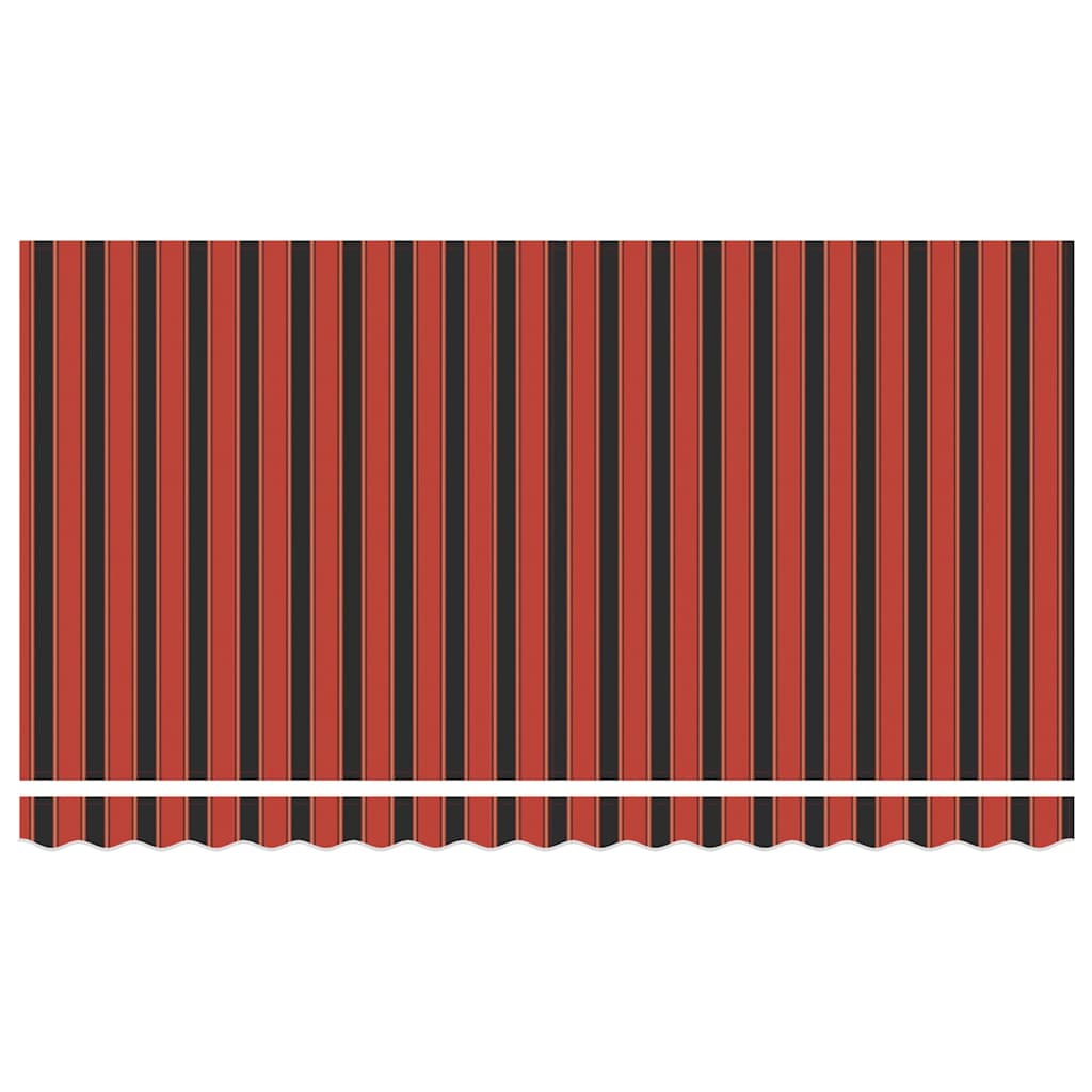 Markisenrahmen Orange und Schwarz 350 x 200 cm
