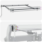 Einziehbare Markise Braun 350 x 200 cm Stoff