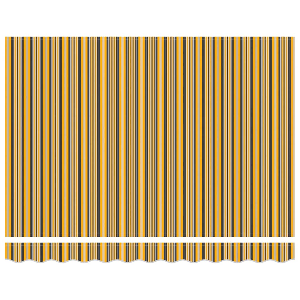 Markisenrahmen Gelb und Grau 350 x 200 cm