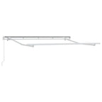 Einziehbare Markise Beige 350 x 200 cm Stoff