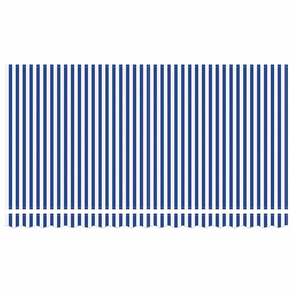 Markisenrahmen Blau und Weiß 400 x 200 cm
