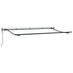 Einziehbare Markise Blau 400 x 200 cm Stoff