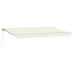 Markisenrahmen Creme 400 x 200 cm Polyester mit PU-Beschichtung
